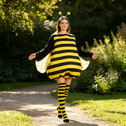HOMELEX Bumble Bee Costume for Women Funny Animal Halloween Adult Costumes