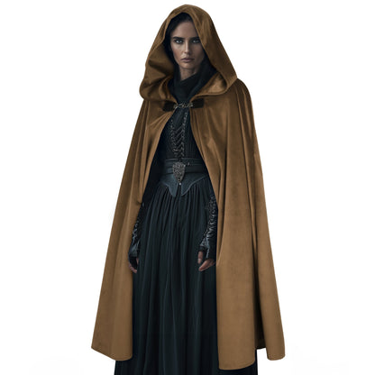 HOMELEX Hooded Cloak - Renaissance Medieval Hobbit Cosplay Cape for Men & Women | Halloween Costume