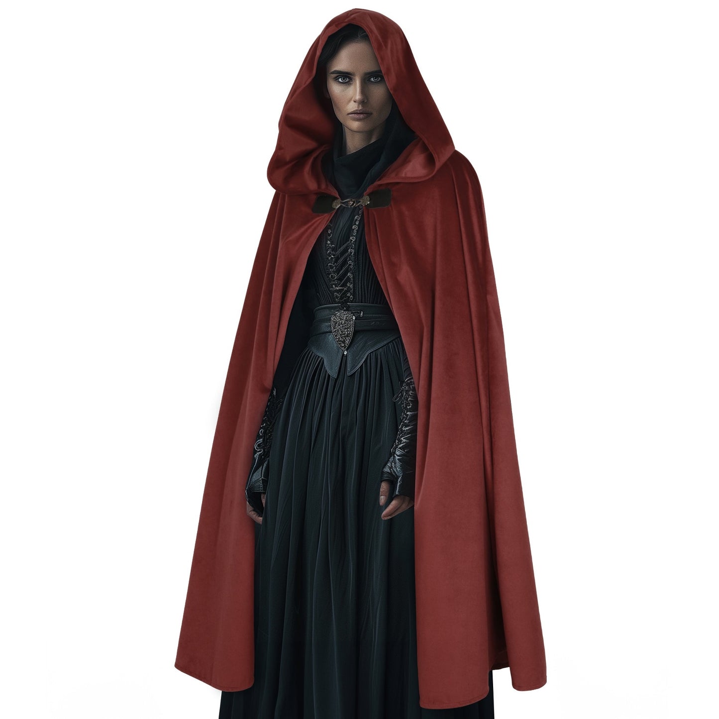 HOMELEX Hooded Cloak - Renaissance Medieval Hobbit Cosplay Cape for Men & Women | Halloween Costume