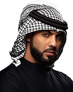 Carnival Headwear in Plaid and Arabic Style