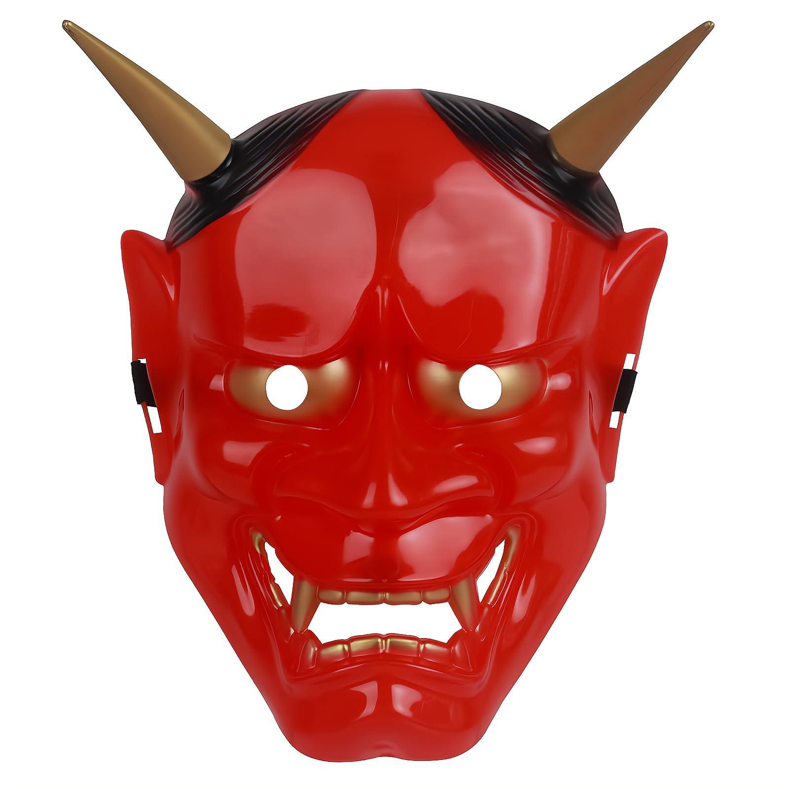 HOMELEX Samurai Hannya Oni Mask Japanese Airsoft Demon Cosplay Costume Prajna Ghostface Horror Props - HOMELEX