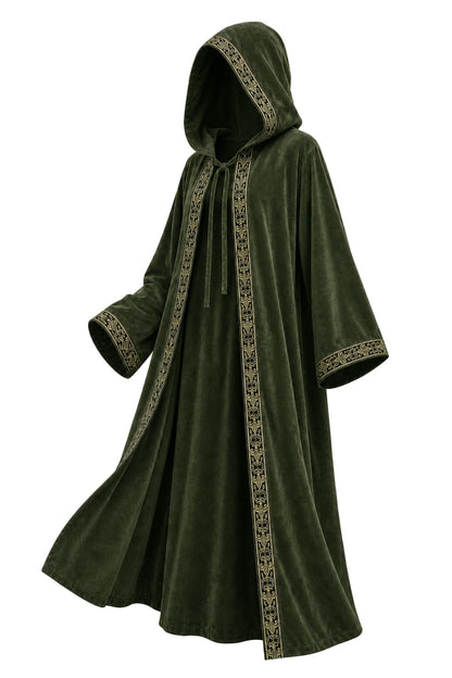 Green Hooded Costume Cloak for Cosplay