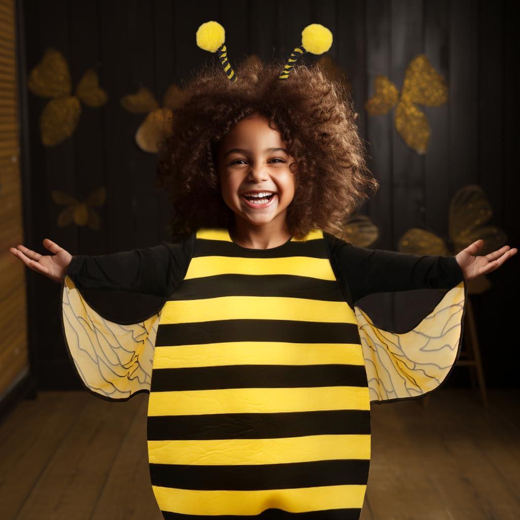 HOMELEX Bumble Bee Costume for Girls Funny Animal Halloween Kids Costumes - HOMELEX