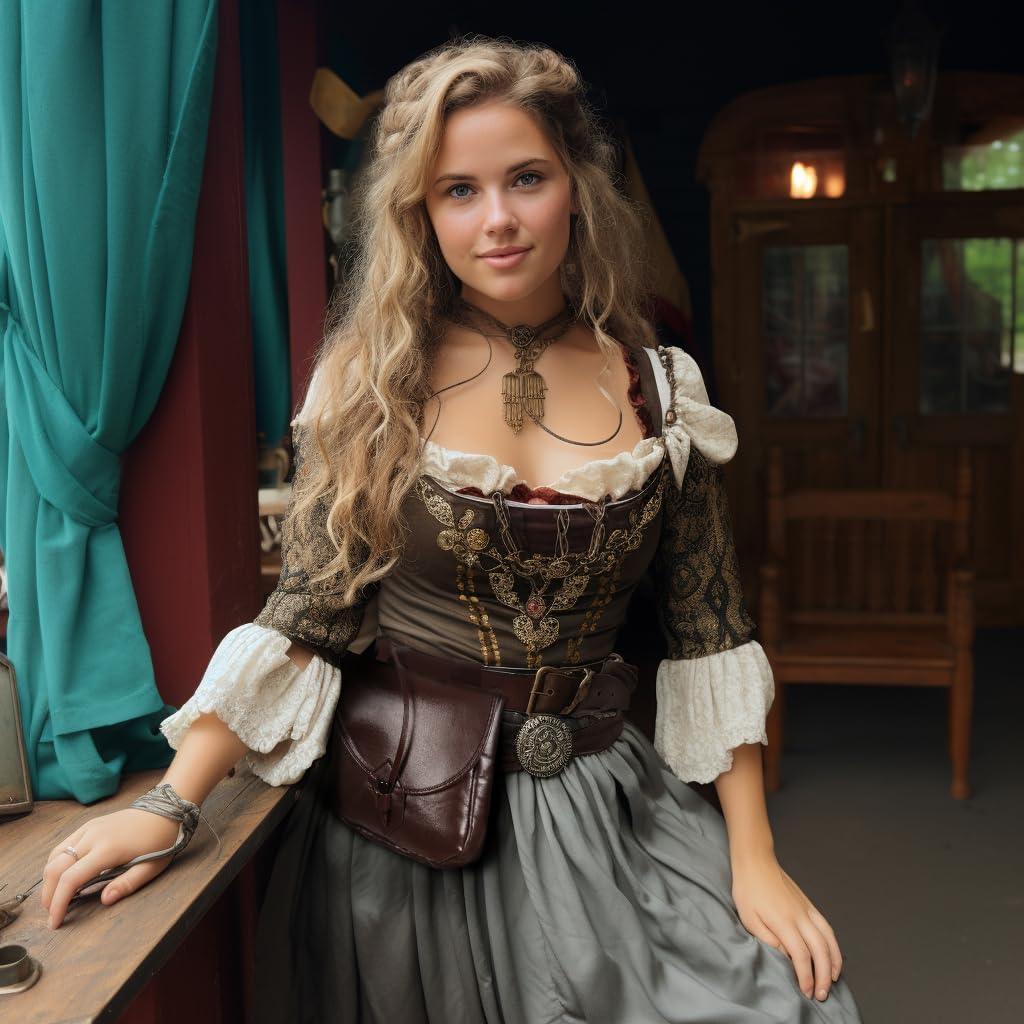 HOMELEX Renaissance Belt Pouch - Medieval Leather Bag for Halloween Faire Costume Accessories - HOMELEX