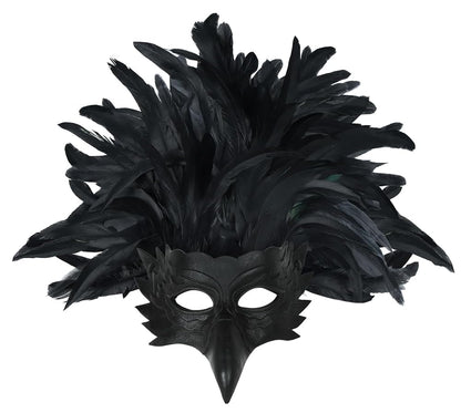 Eagle Mask with Feathers for Masquerade and Photoshoot