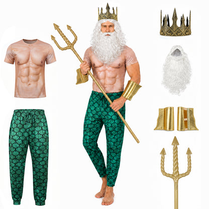 Costume with Crown and Trident XXXL