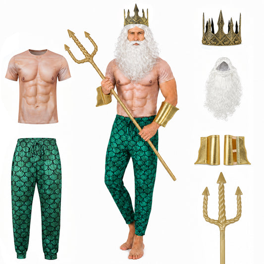 Costume with Crown and Trident XXXL