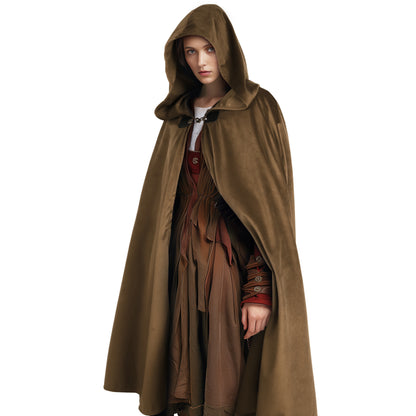 HOMELEX Hooded Cloak - Renaissance Medieval Hobbit Cosplay Cape for Men & Women | Halloween Costume