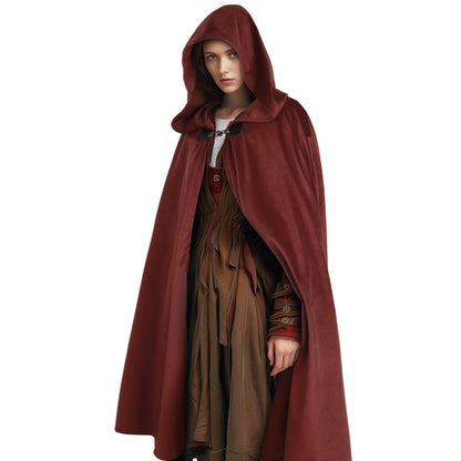 HOMELEX Hooded Cloak - Renaissance Medieval Hobbit Cosplay Cape for Men & Women | Halloween Costume