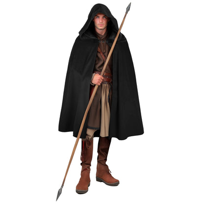 HOMELEX Hooded Cloak - Renaissance Medieval Hobbit Halloween Cosplay Cape for Men & Women