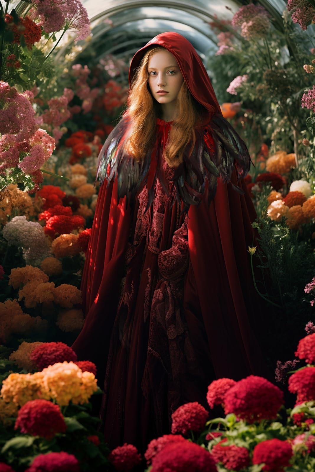 HOMELEX Unisex Solid Velvet Adult Full Length Hooded Robe Cape with Classic Gothic Feather Cloak Suit - HOMELEX