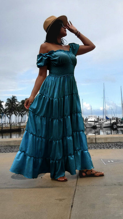 HOMELEX Renaissance Dress Women - Medieval Peasant Costume Plus Size Day of The Dead Dress - HOMELEX