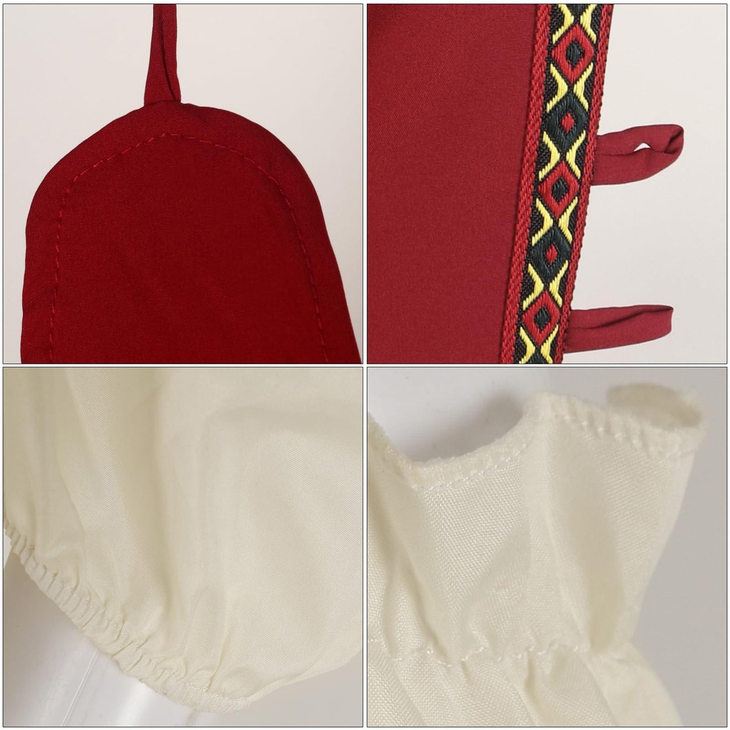 HOMELEX Renaissance Dress Women - Medieval Elf Costume Plus Size Ren Faire Midevil Festival Outfit - HOMELEX