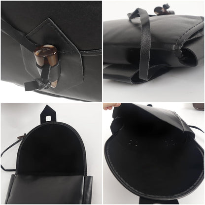 HOMELEX Renaissance Belt Pouch - Medieval Leather Bag for Halloween Faire Costume Accessories - HOMELEX