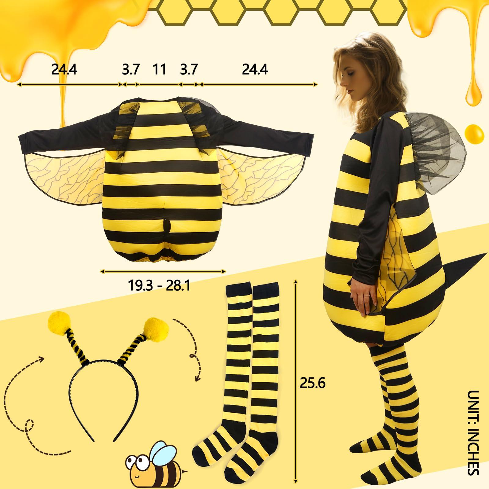 HOMELEX Bumble Bee Costume for Women Funny Animal Halloween Adult Costumes - HOMELEX