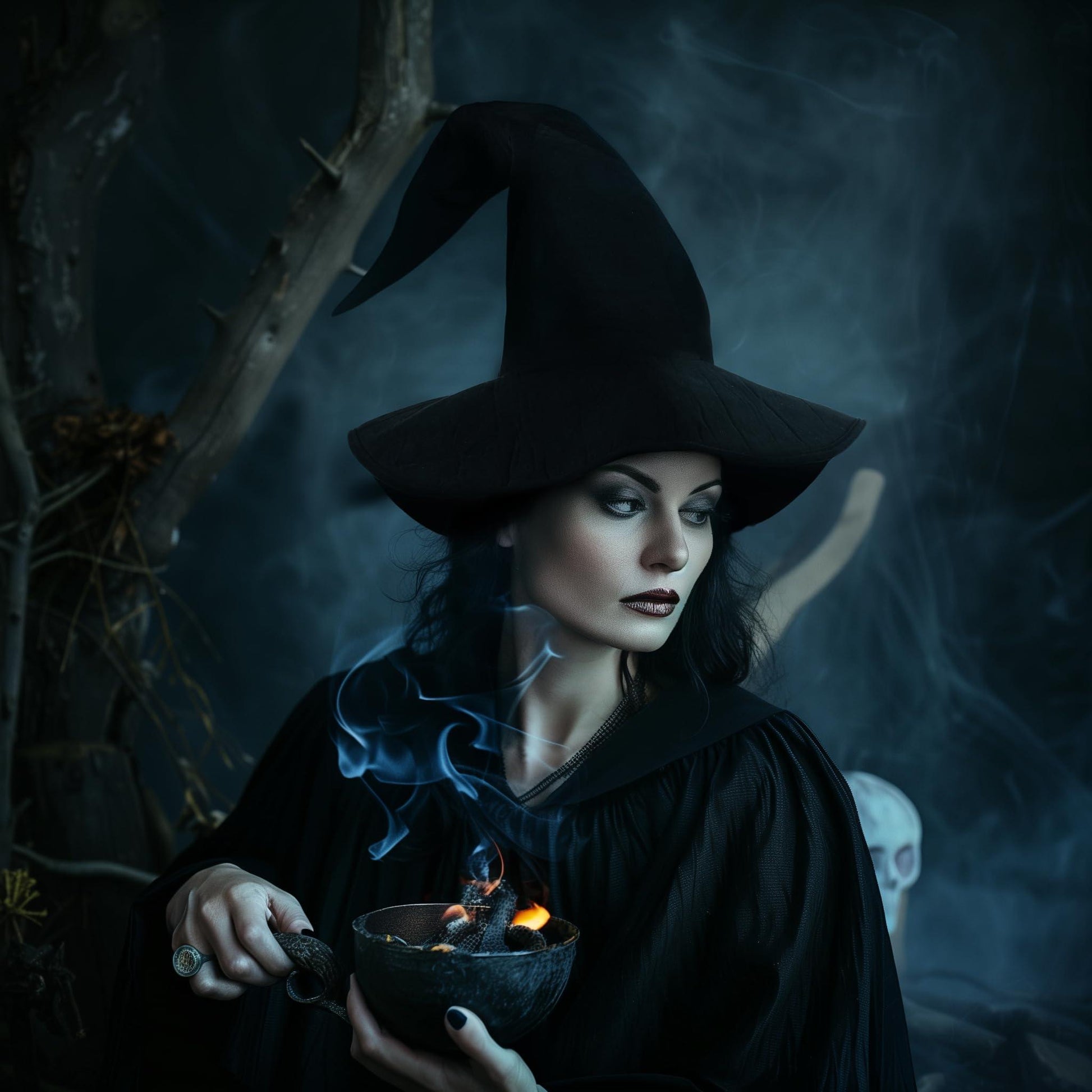 HOMELEX Grey Witch Hat Adult Wizard Hat Sorcerer Accessories Halloween - HOMELEX
