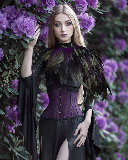 HOMELEX Feather Cape Shawl Costume Black Witch Wings Collar Adult Crow Neck - HOMELEX