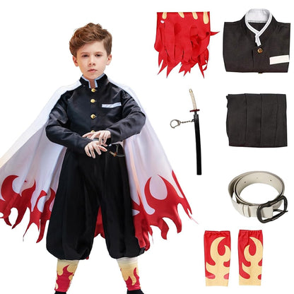 Anime-Style Costume with Cape and Accessories