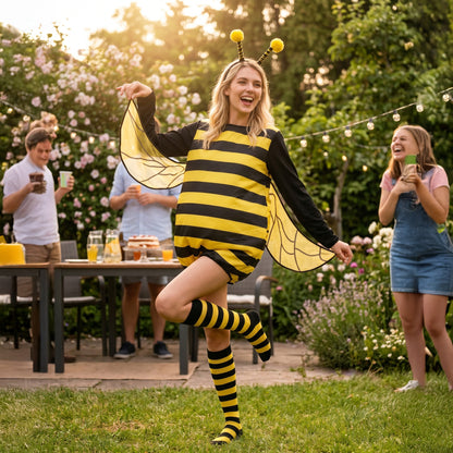 HOMELEX Bumble Bee Costume for Women Funny Animal Halloween Adult Costumes