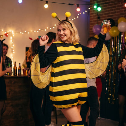 HOMELEX Bumble Bee Costume for Women Funny Animal Halloween Adult Costumes