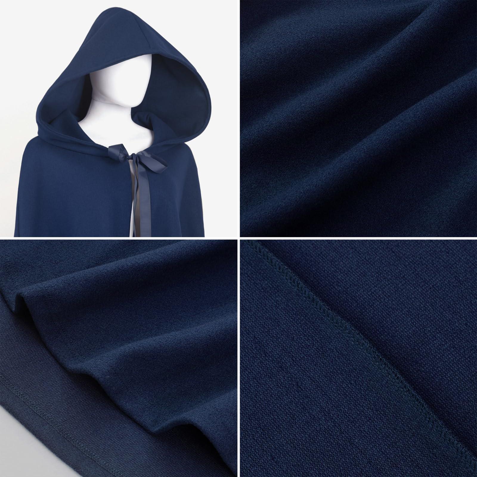 HOMELEX Medieval Hooded Cloak for Men - HOMELEX