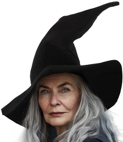 HOMELEX Grey Witch Hat Adult Wizard Hat Sorcerer Accessories Halloween - HOMELEX