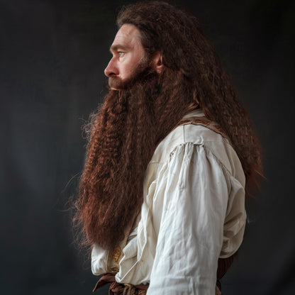 HOMELEX Wizard Beard And Wig - Halloween Funny Father Time Costume Accessory for Adults - HOMELEX