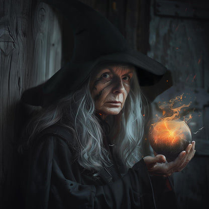 HOMELEX Grey Witch Hat Adult Wizard Hat Sorcerer Accessories Halloween - HOMELEX