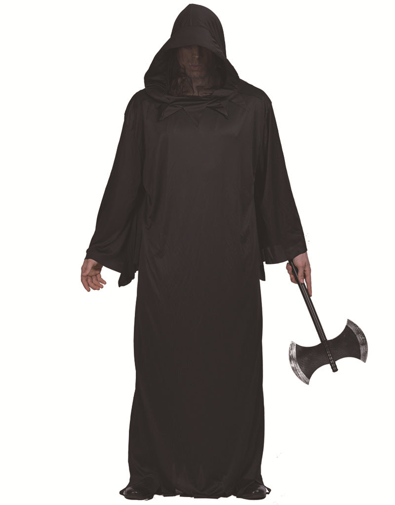 Black Hooded Cloak for Halloween and Cosplay