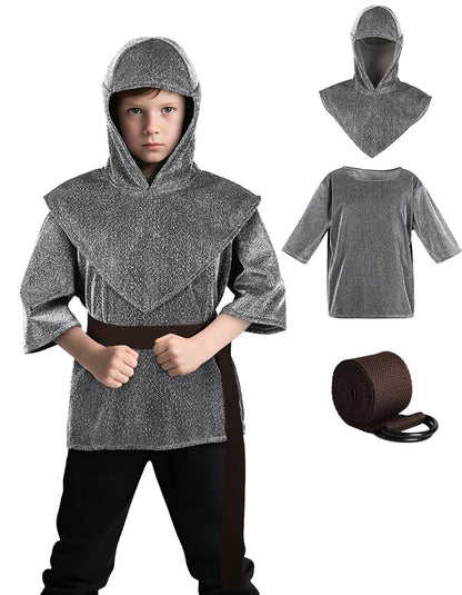 Medieval Knight Costume with Hood
