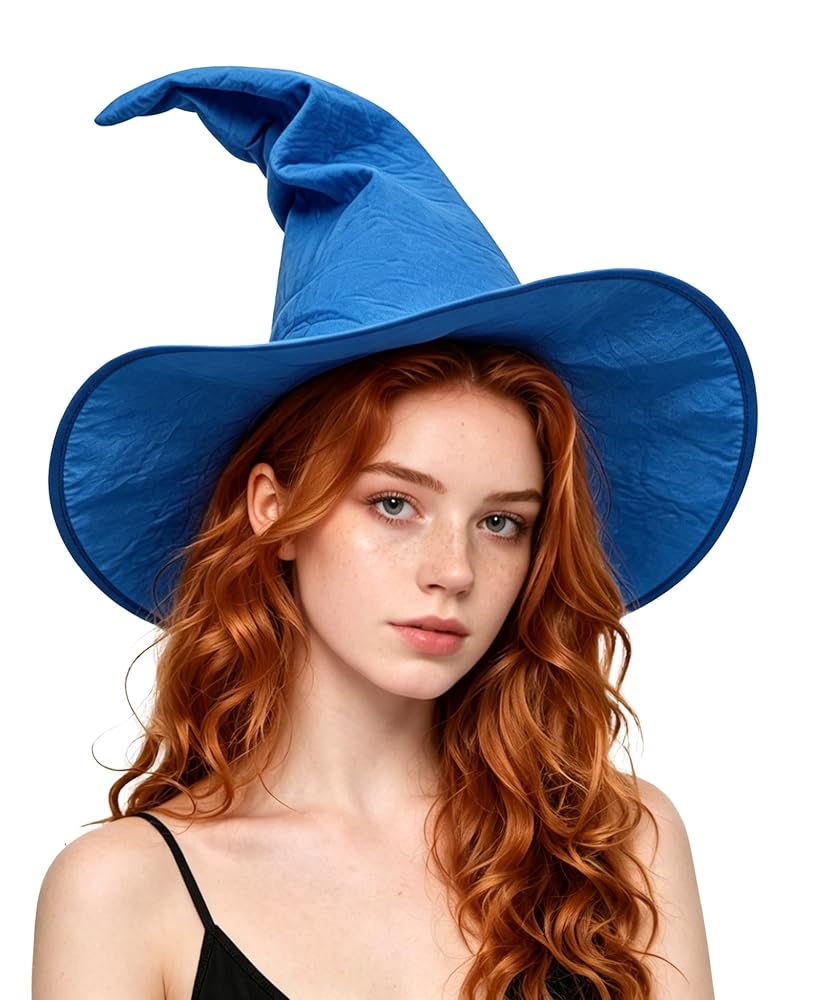 Blue Witch Hat for Halloween
