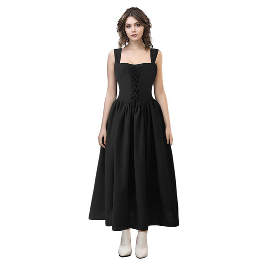 HOMELEX Medieval Over Sleeveless Dress for Women Renaissance Adult Fairy Folklore Costume Cottagecore Gown