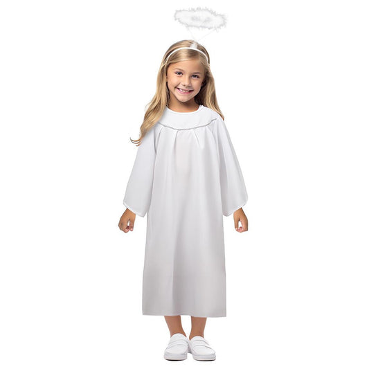 HOMELEX Kids Angel Costume With Halo Christmas Church Robes Angel Dress for Girl