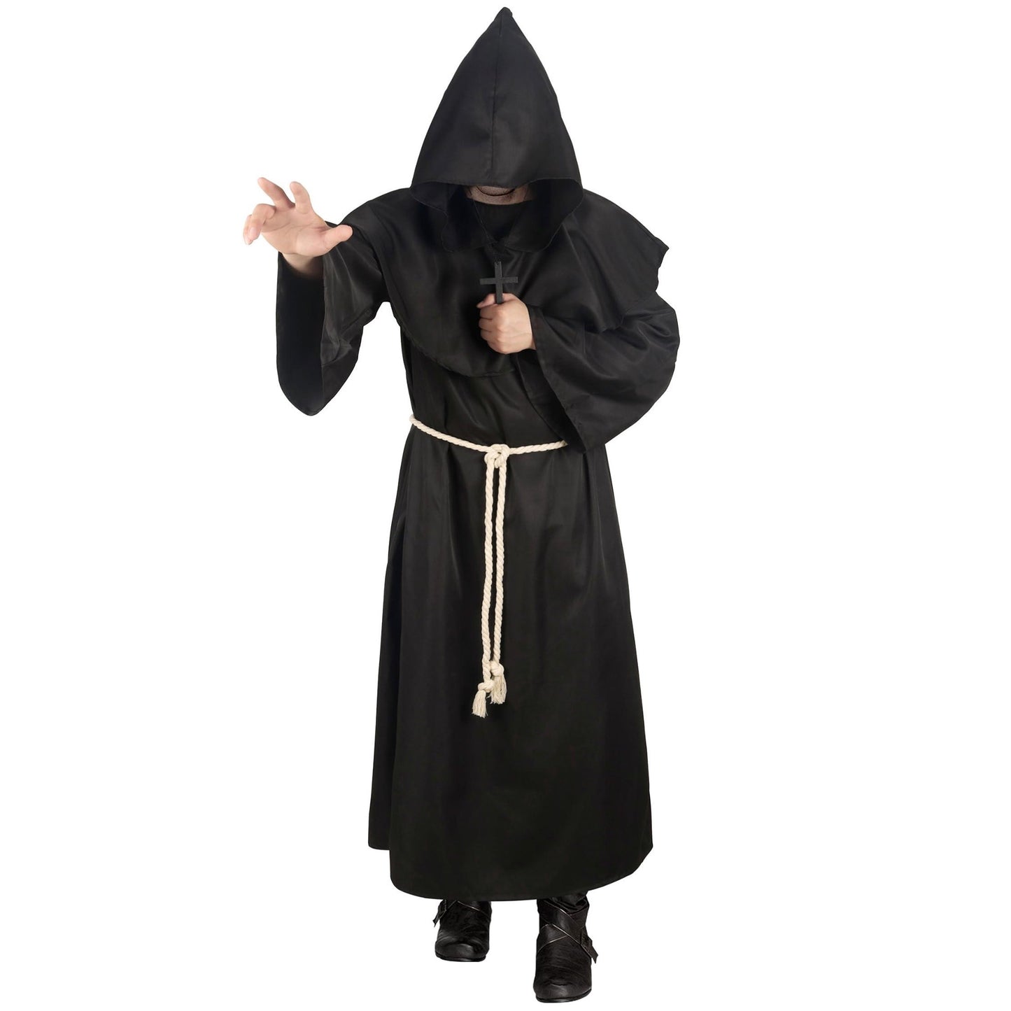 HOMELEX Medieval Monk Robe for Adult - Renaissance Midievil Friar Costume - Halloween Hooded Cultist Robes