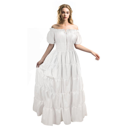 HOMELEX Renaissance Dress Women - Medieval Peasant Costume Plus Size Day of The Dead Dress