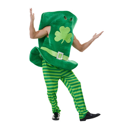 Green Leprechaun Costume with Hat and Pants