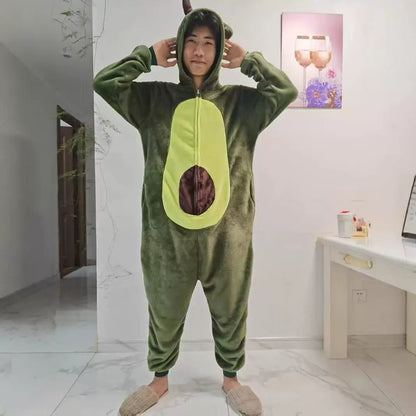 Avocado Hooded Costume Jumpsuit