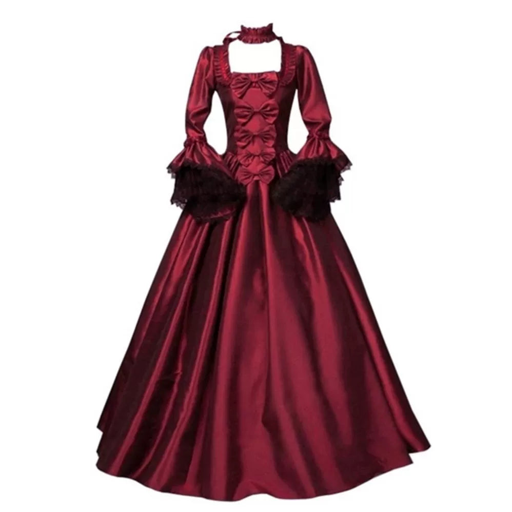 Long Gothic Victorian-Style Dress