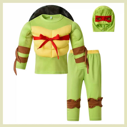 Kids' Ninja Turtles Costume with Mask and Pants