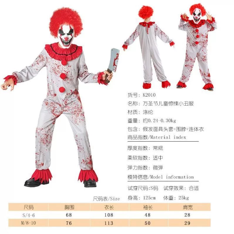 Scary Clown Costume for Halloween and Cosplay