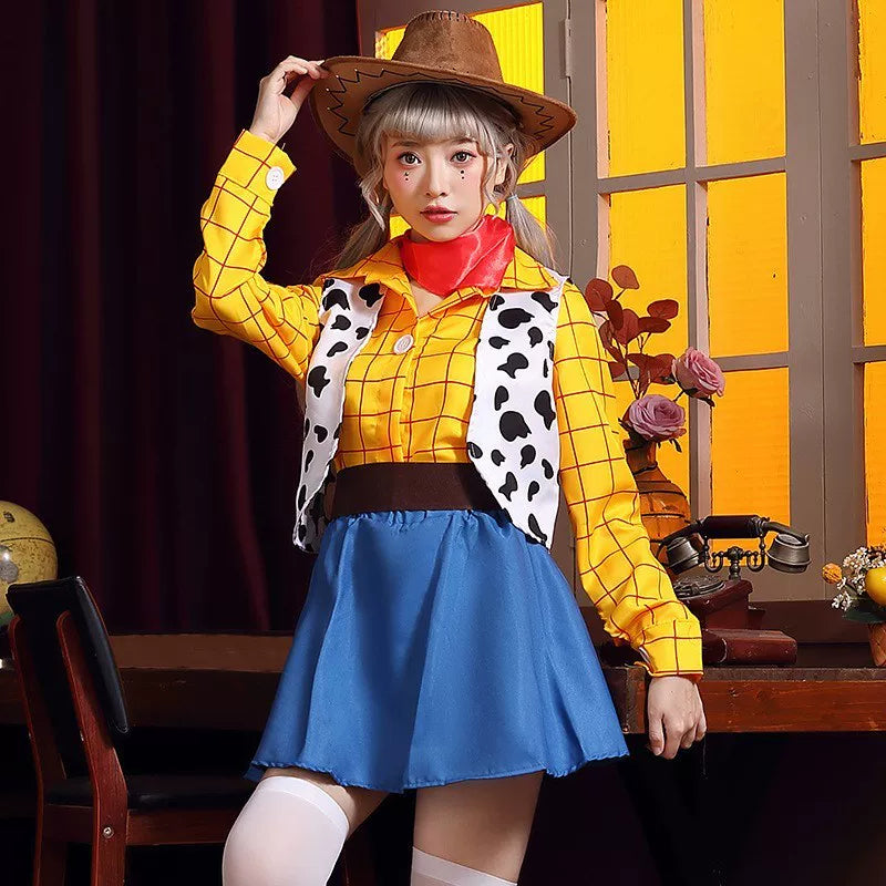 Woody and Jessie Cowboy Cosplay Costume for Halloween