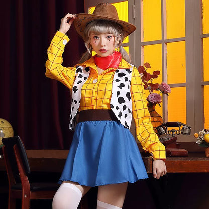 Woody and Jessie Cowboy Cosplay Costume for Halloween