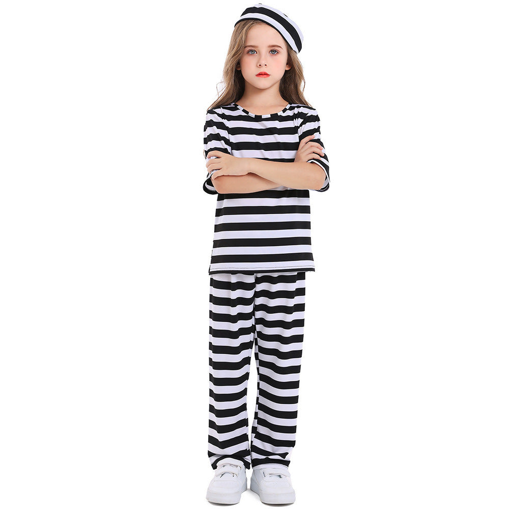 Striped costume with a headband for themed looks