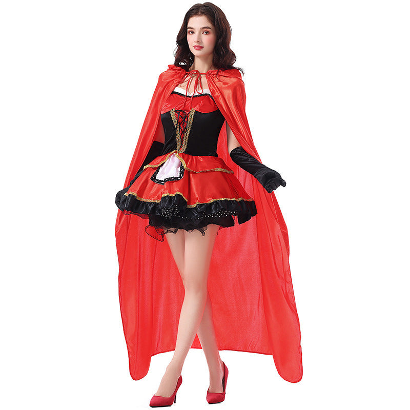 Little Red Riding Hood Carnival Costume with Cloak