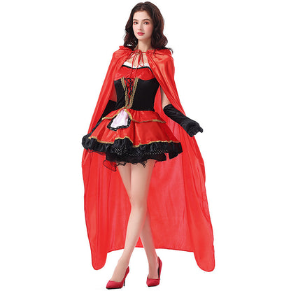 Little Red Riding Hood Carnival Costume with Cloak