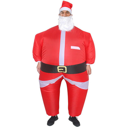 Santa Claus costume with beard and hat for the holidays