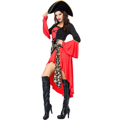 Red pirate costume for Halloween and cosplay
