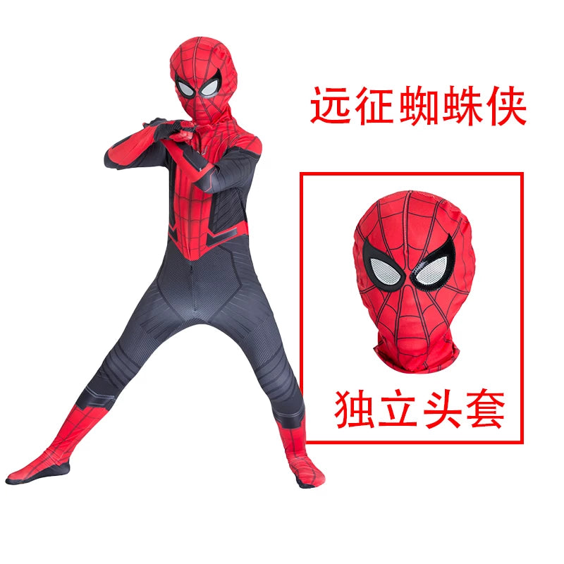Spider-Man Cosplay Jumpsuit Costume with Mask