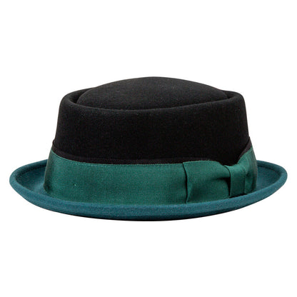 Carnival fedora hat with contrasting ribbon