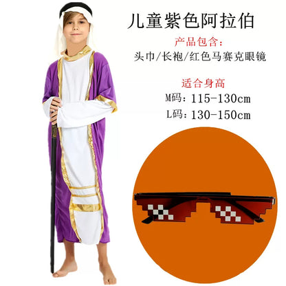 Children's Arabian Carnival Costume with Accessories